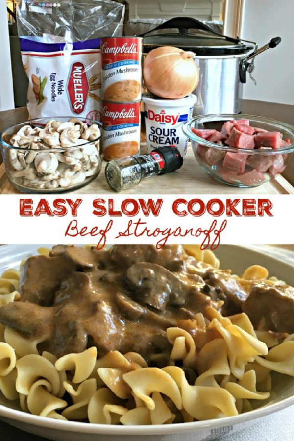 Easy Beef Stroganoff： Golden Mushroom Soup and Sour Cream Twist