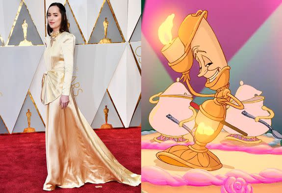 The Oscars red carpet was its own live action 'Beauty and the Beast'