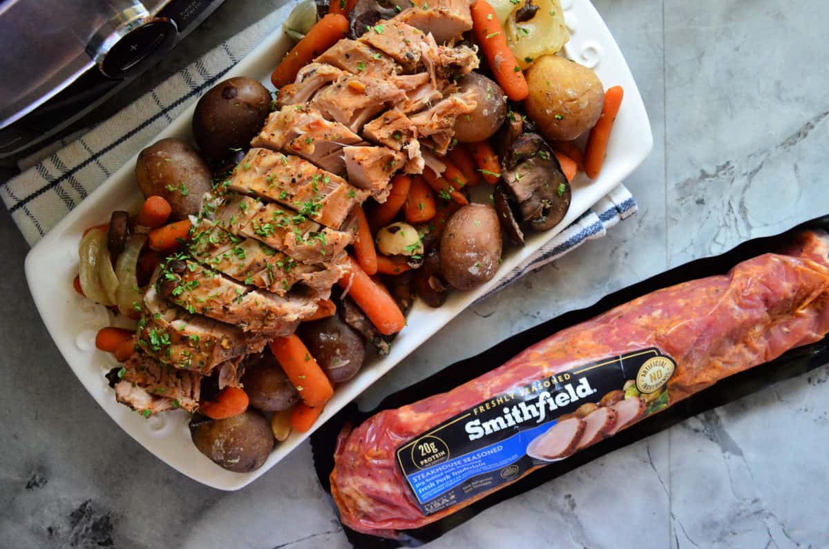 Slow Cooked Smithfield Pork Tenderloin： Simple Crockpot Recipe