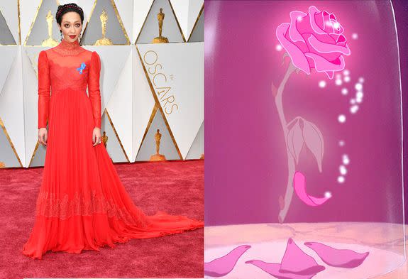 The Oscars red carpet was its own live action 'Beauty and the Beast'