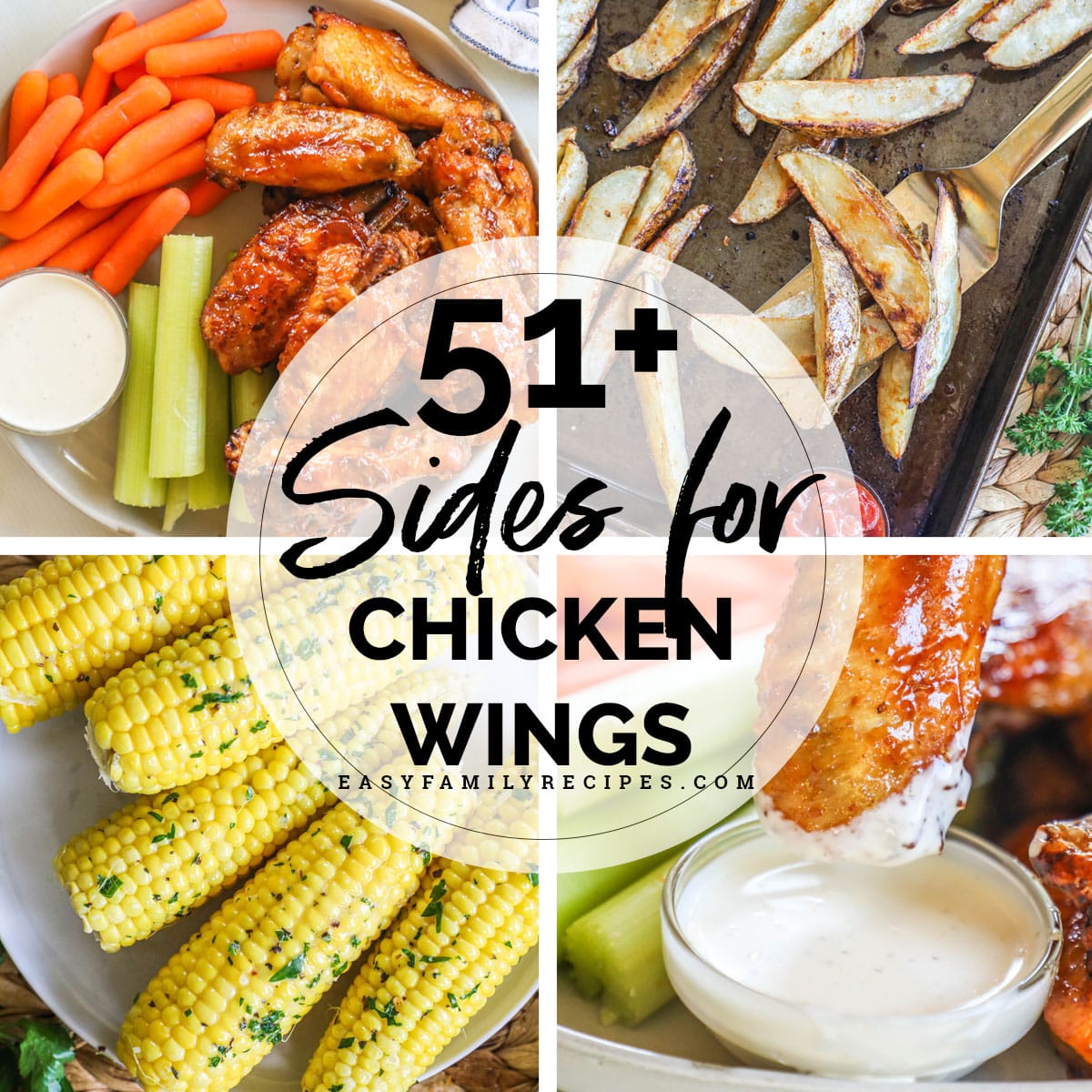 best sides for chicken wings