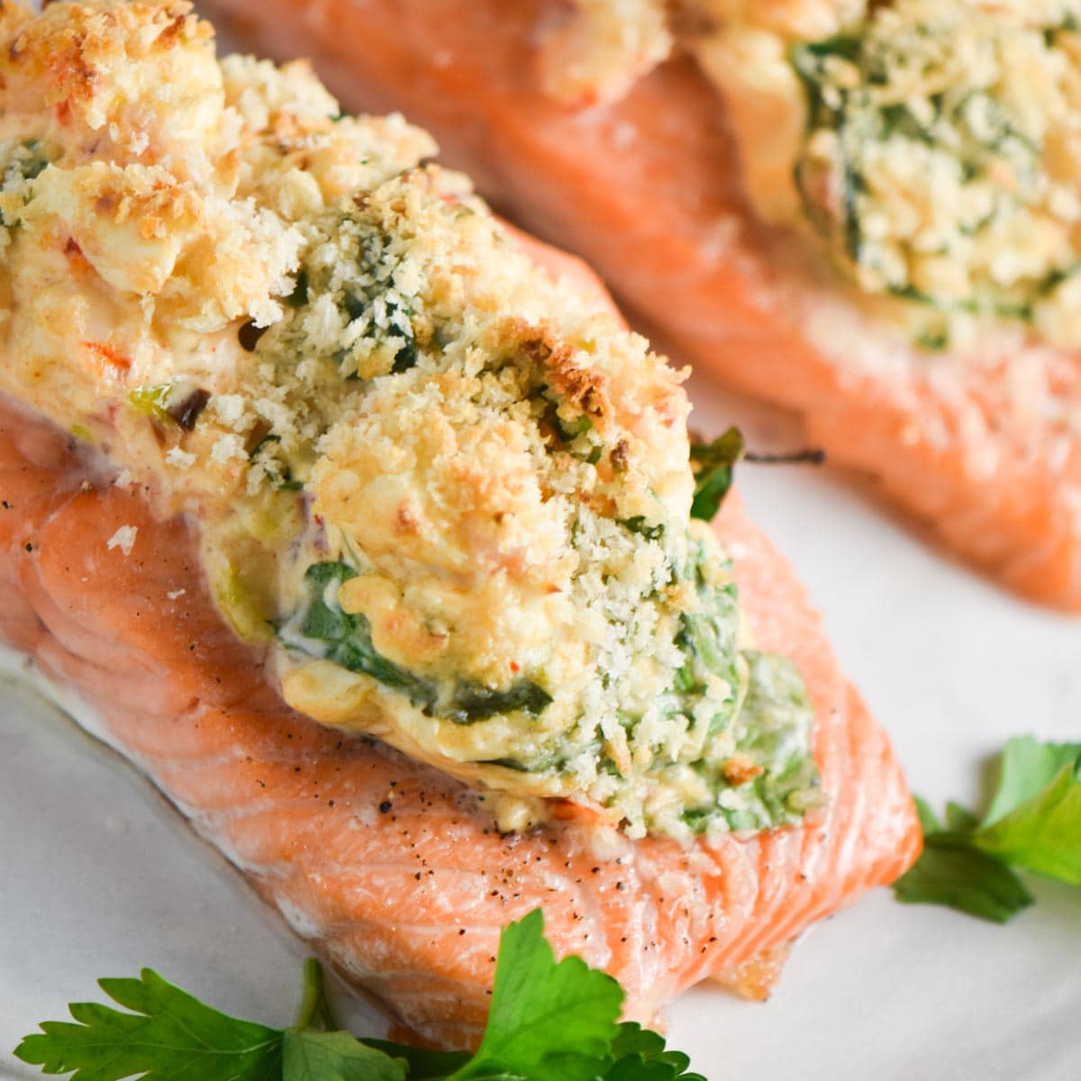 Delicious Stuffed Salmon and Shrimp Recipe with Cream Cheese Filling