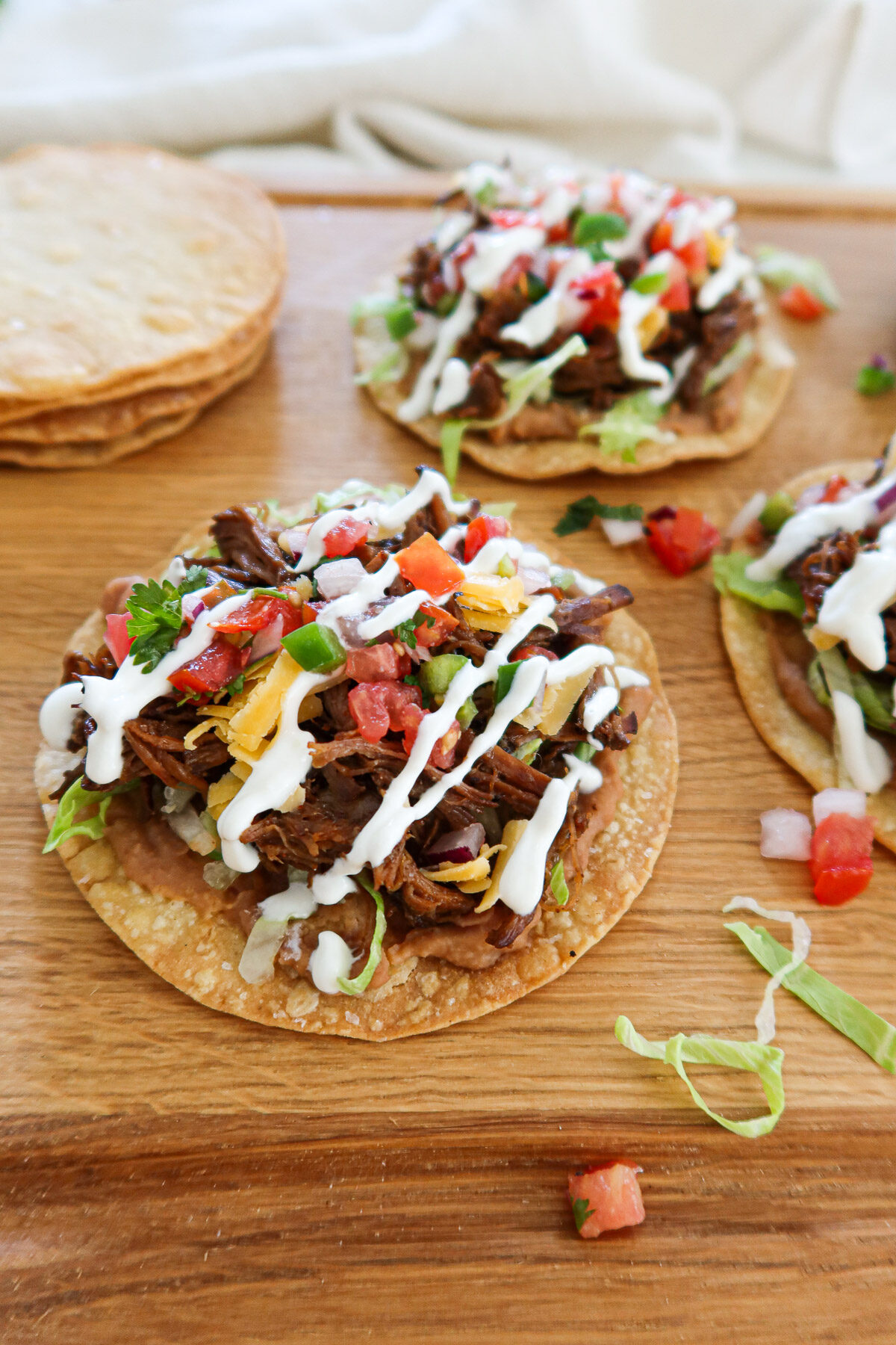 How to Make Perfect Shredded Beef Tostadas with Refried Beans