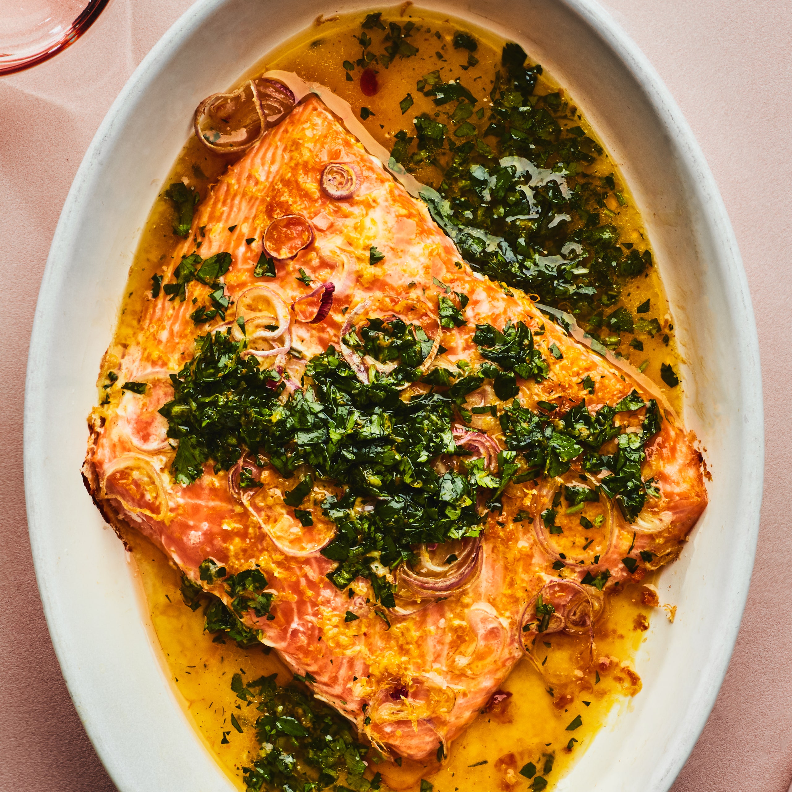 Roasted Salmon with Citrus Salsa Verde: A Zesty, Flavorful Delight