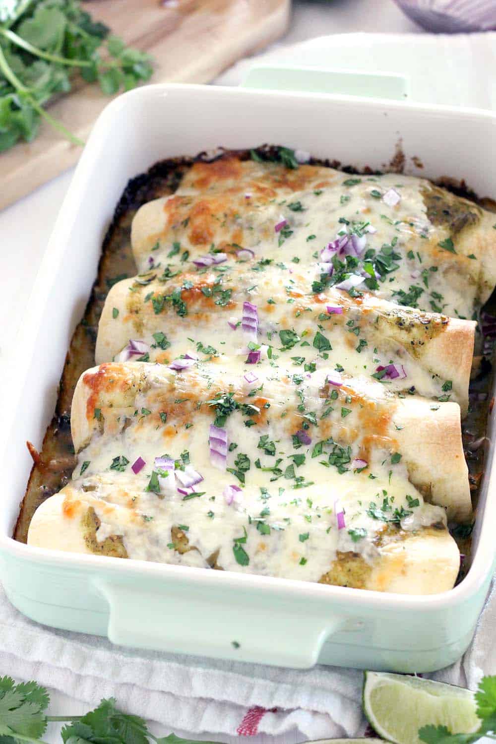 Healthy Spinach Chicken Enchiladas Verdes – Quick & Delicious