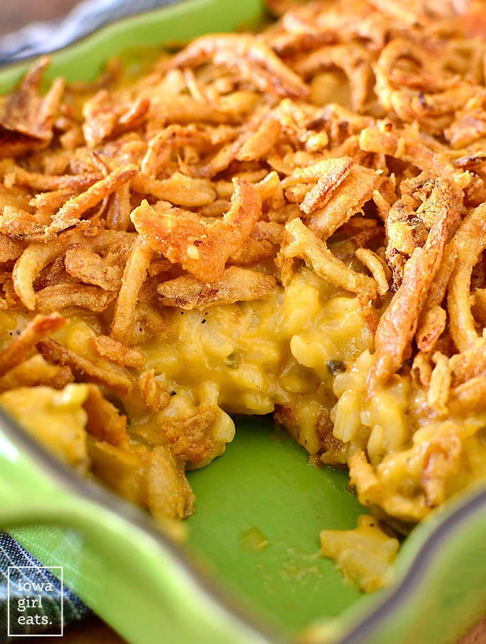 Delicious Green Bean Casserole with Chicken and Rice for Family Dinner