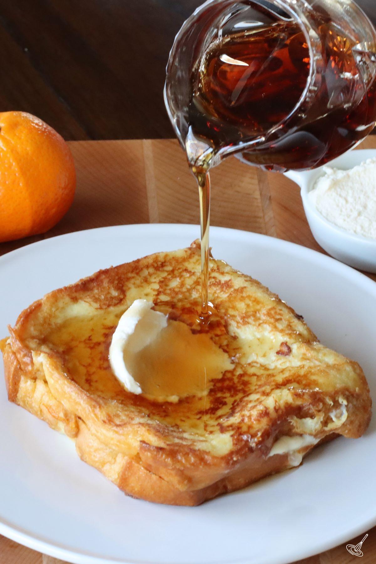 Indulge in Stuffed Brioche French Toast with Orange Marmalade: Perfect for Brunch