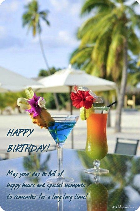 Celebrate Your Birthday with Tropical Beach Drinks and Fun Vibes