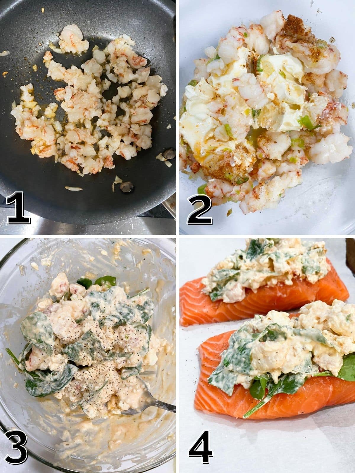 Delicious Stuffed Salmon and Shrimp Recipe with Cream Cheese Filling