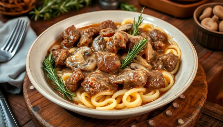 Easy Beef Stroganoff Slow Cooker Recipe with Rosemary for Busy Nights