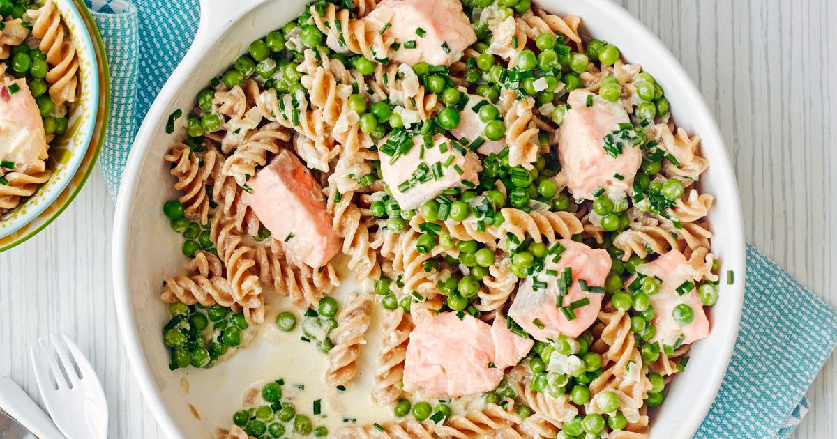 Delicious Salmon Pasta with Peas: Quick and Easy Recipe