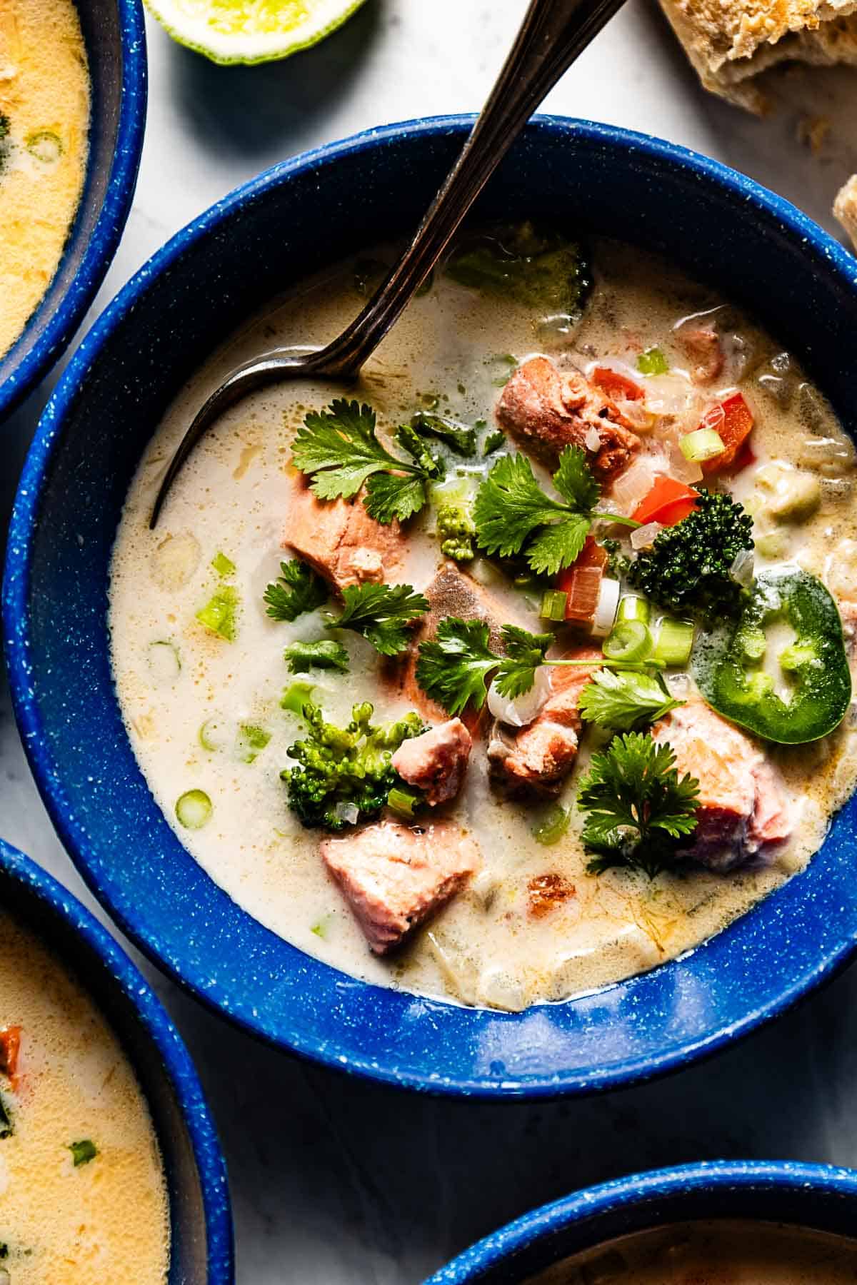 Creamy Coconut Salmon Soup: A Perfect Blend of Flavor and Nutrition