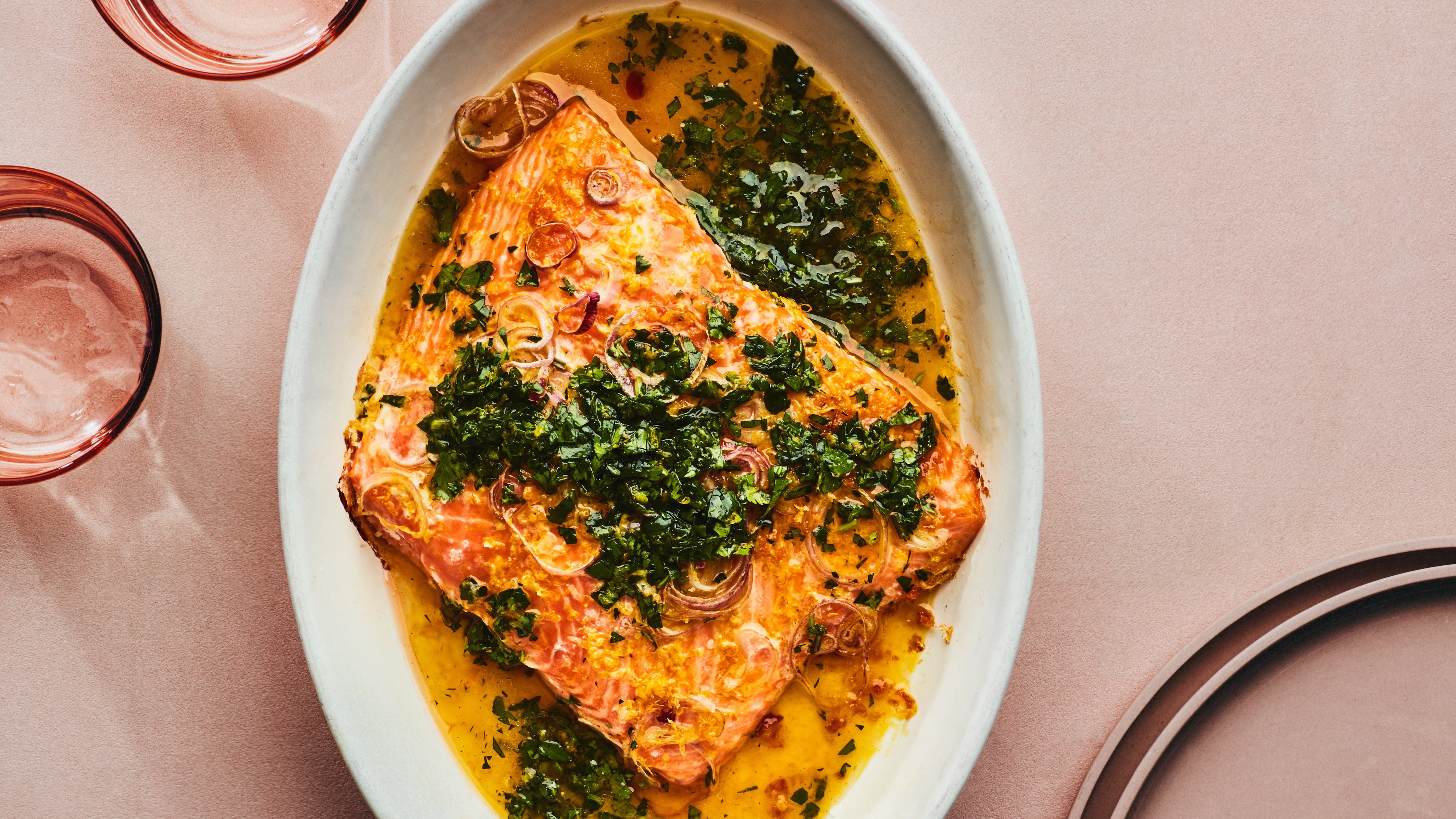 Roasted Salmon with Citrus Salsa Verde: A Zesty, Flavorful Delight