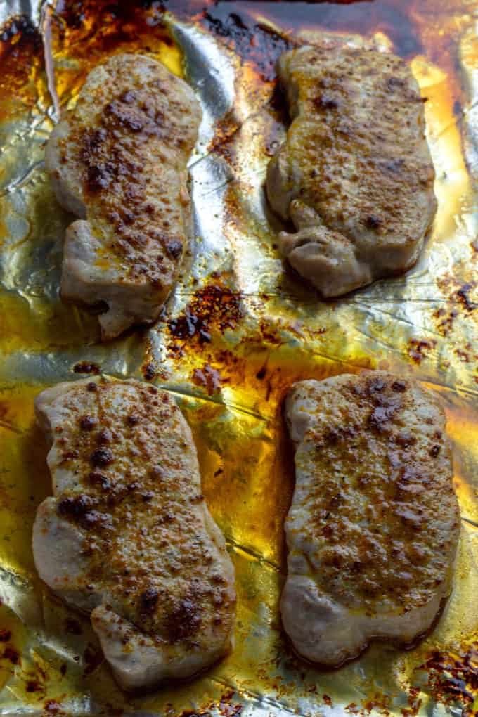 Oven-Baked Pork Chops with Apricot Glaze: Easy and Flavorful Dinner Idea