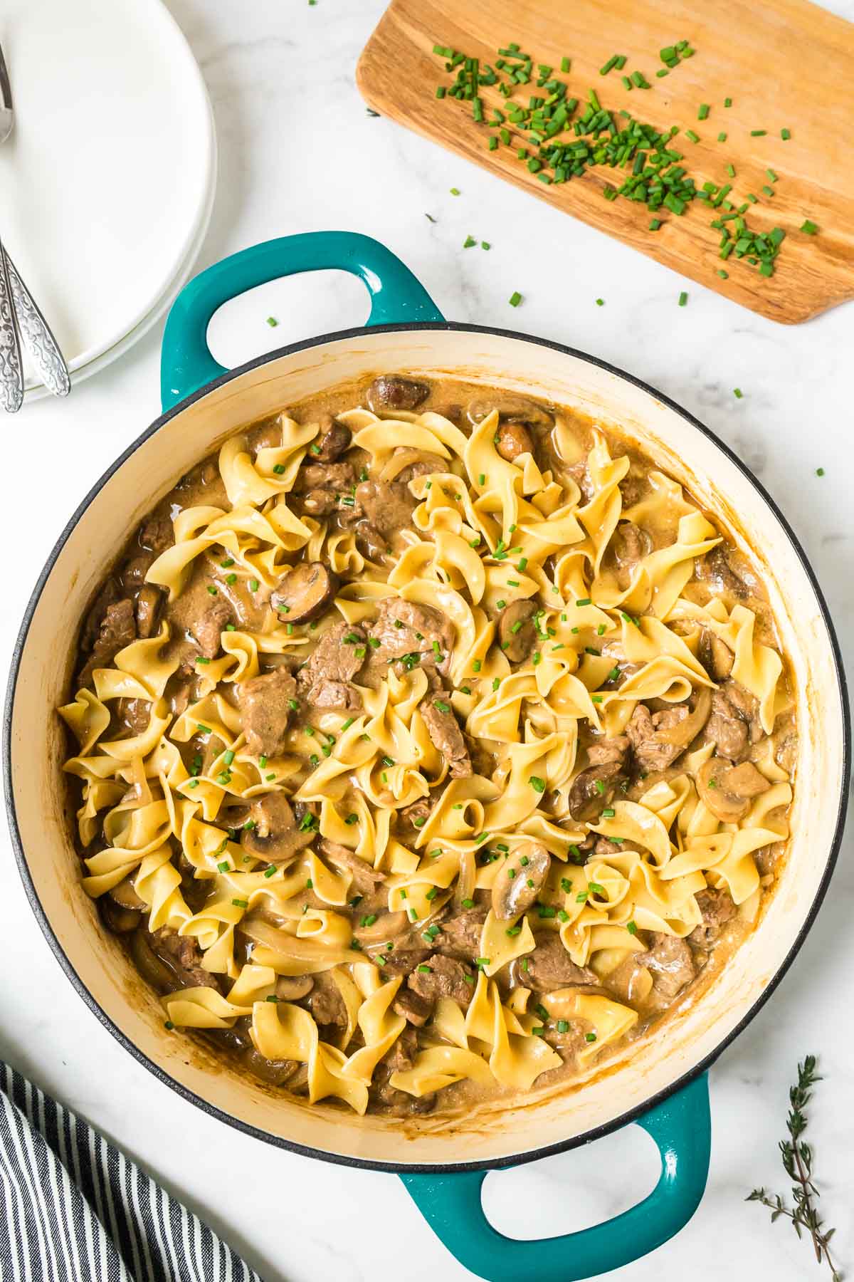 Easy Beef Stroganoff with Mushroom Soup and No Sour Cream