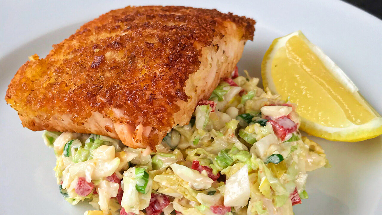 How to Make Perfect Breaded Fried Salmon with a Juicy, Tender Center