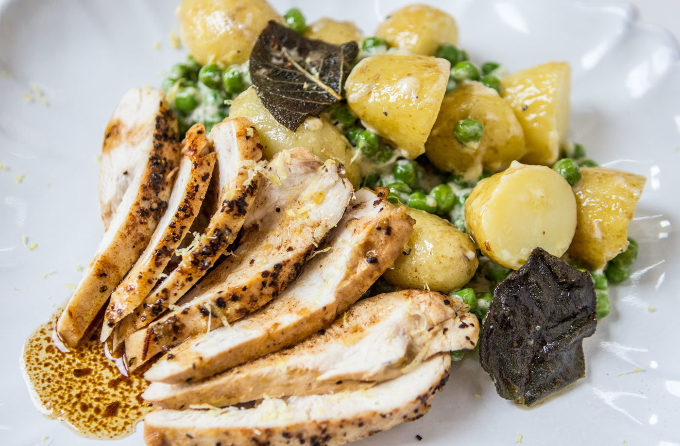 Healthy Chicken and Potato Salad Recipe with Fresh Ingredients