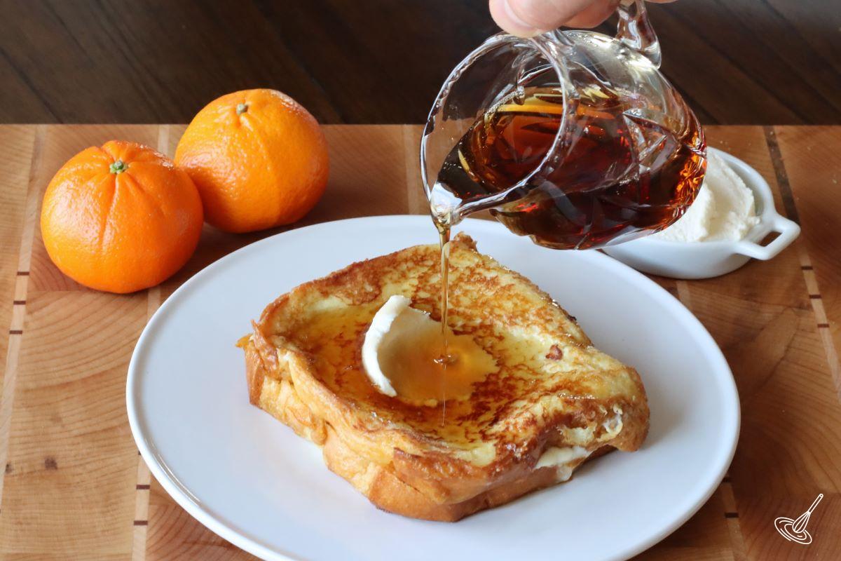 Indulge in Stuffed Brioche French Toast with Orange Marmalade: Perfect for Brunch