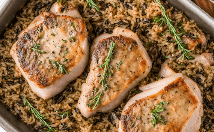 Easy Pork Chops with Wild Rice: Perfect Weeknight Meal in 3 Steps