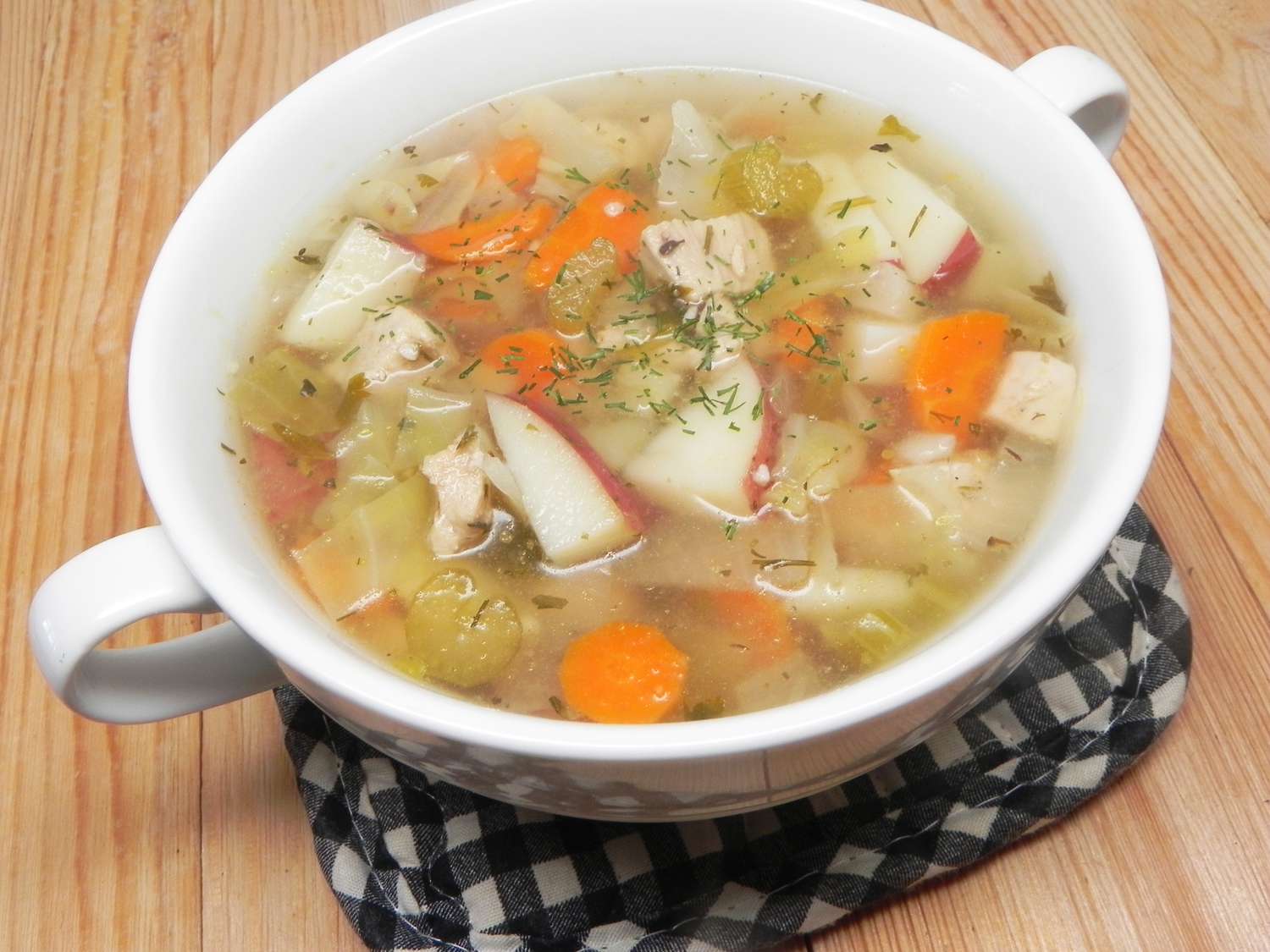 Healthy Chicken Noodle Soup with Cabbage for a Nutritious Meal