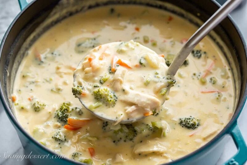 Easy Broccoli Chicken Cheddar Soup with Carrots – A Creamy Delight